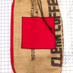 Red Burlap Laundry Bag