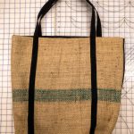 Green Burlap Bag